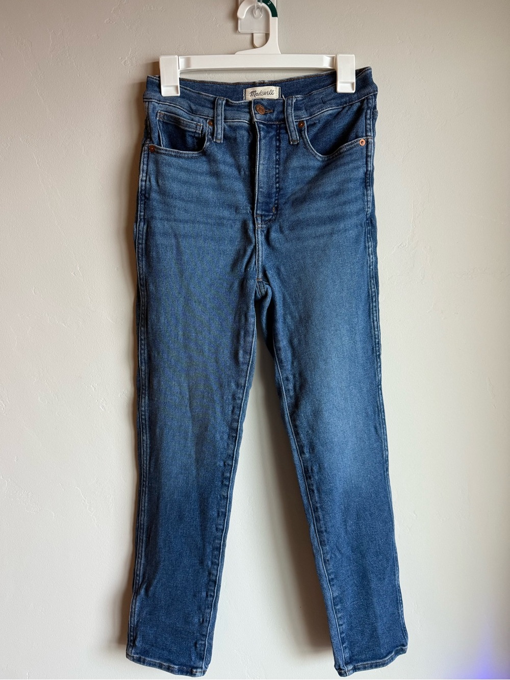 Madewell Stovepipe Jeans in Medium Blue Wash